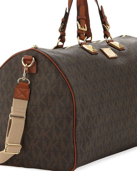 michael kors womens duffle bag|Michael Kors overnight bags.